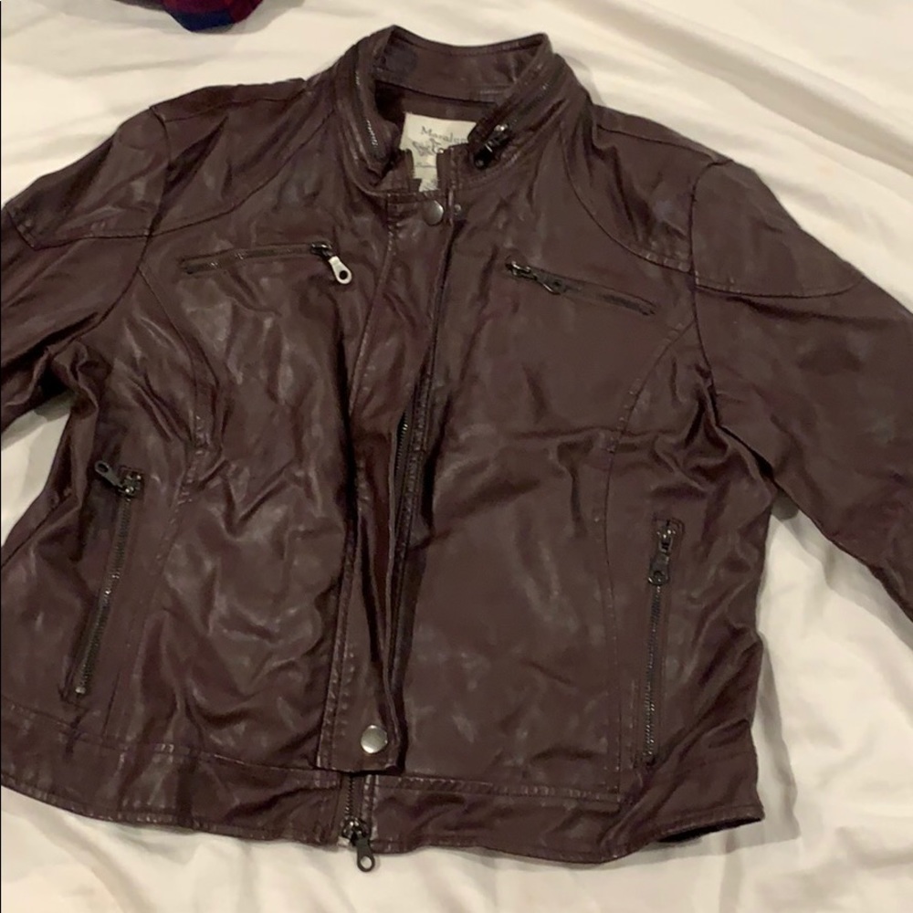Faux leather jacket